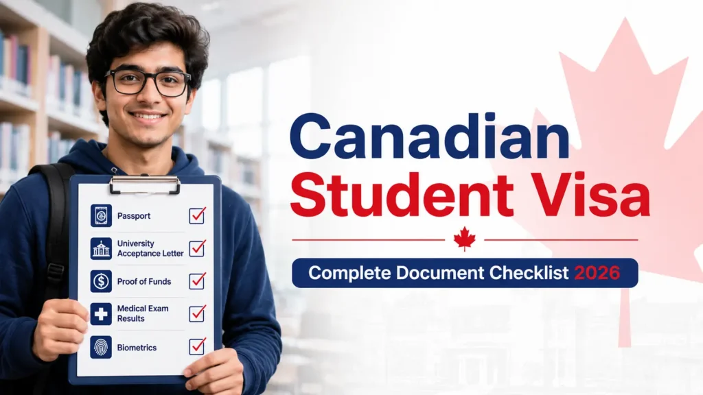 Canada student visa document checklist banner